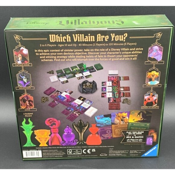 Disney Ravensburger Game Villainous Strategy Board 2019 10+ 2-6 Players New - Picture 2 of 4